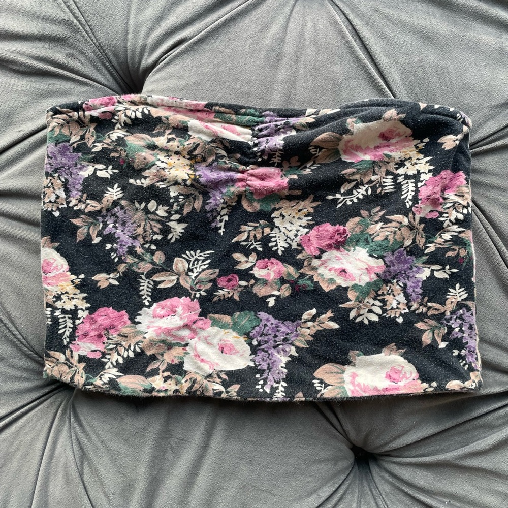 Forever 21 Floral Tube Top - Picture 1 of 4